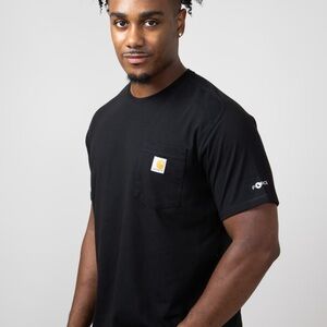Carhartt Force Relaxed Fit Midweight Pocket T-Shirt for Men in Black